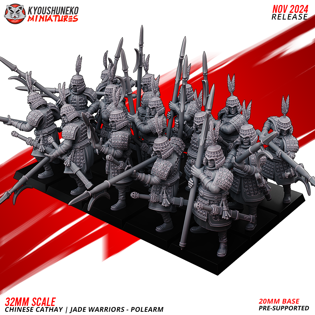 Polearm - Jade Warriors | Chinese Cathay - Kyoushuneko Miniatures