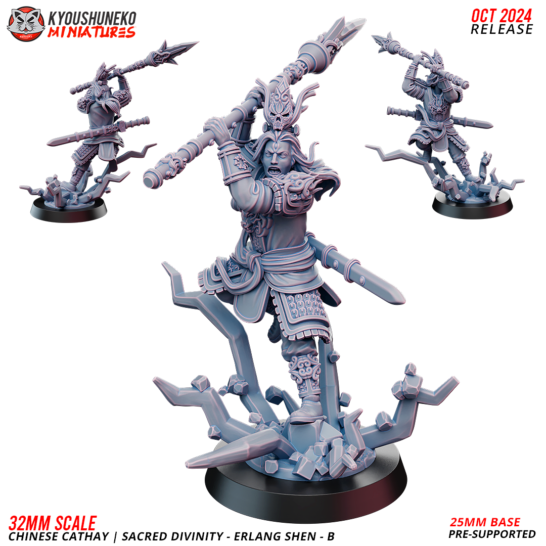 Erlang Shen - B , Sacred Divinity | Chinese Cathay - Kyoushuneko Miniatures