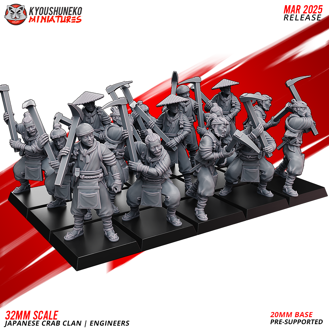 Engineers | Japanese Crab Clan - Kyoushuneko Miniatures