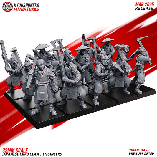 Engineers | Japanese Crab Clan - Kyoushuneko Miniatures