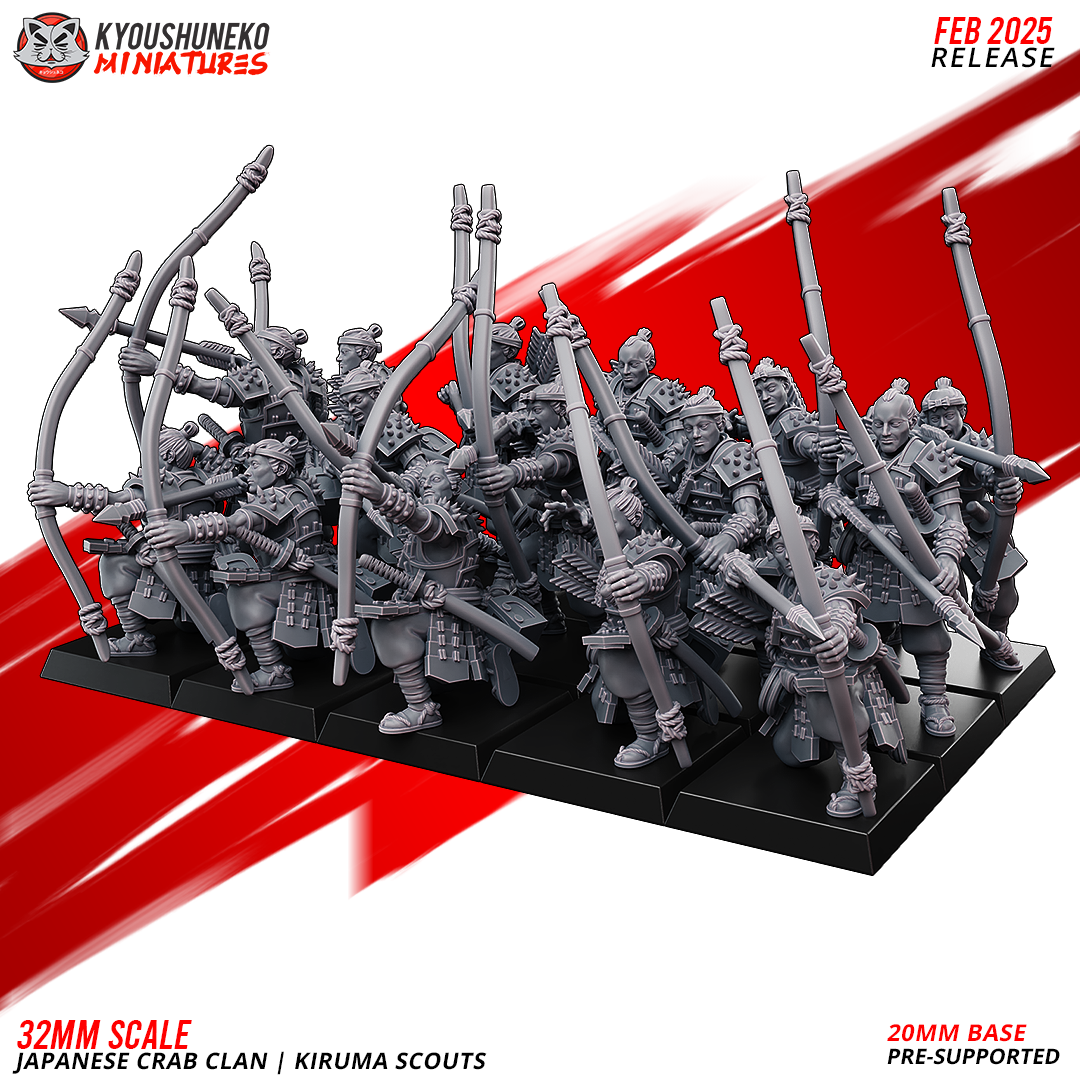 Kiruma Scouts | Japanese Crab Clan - Kyoushuneko Miniatures