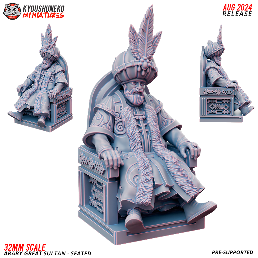 Araby Great Sultan - Seated - Kyoushuneko Miniatures