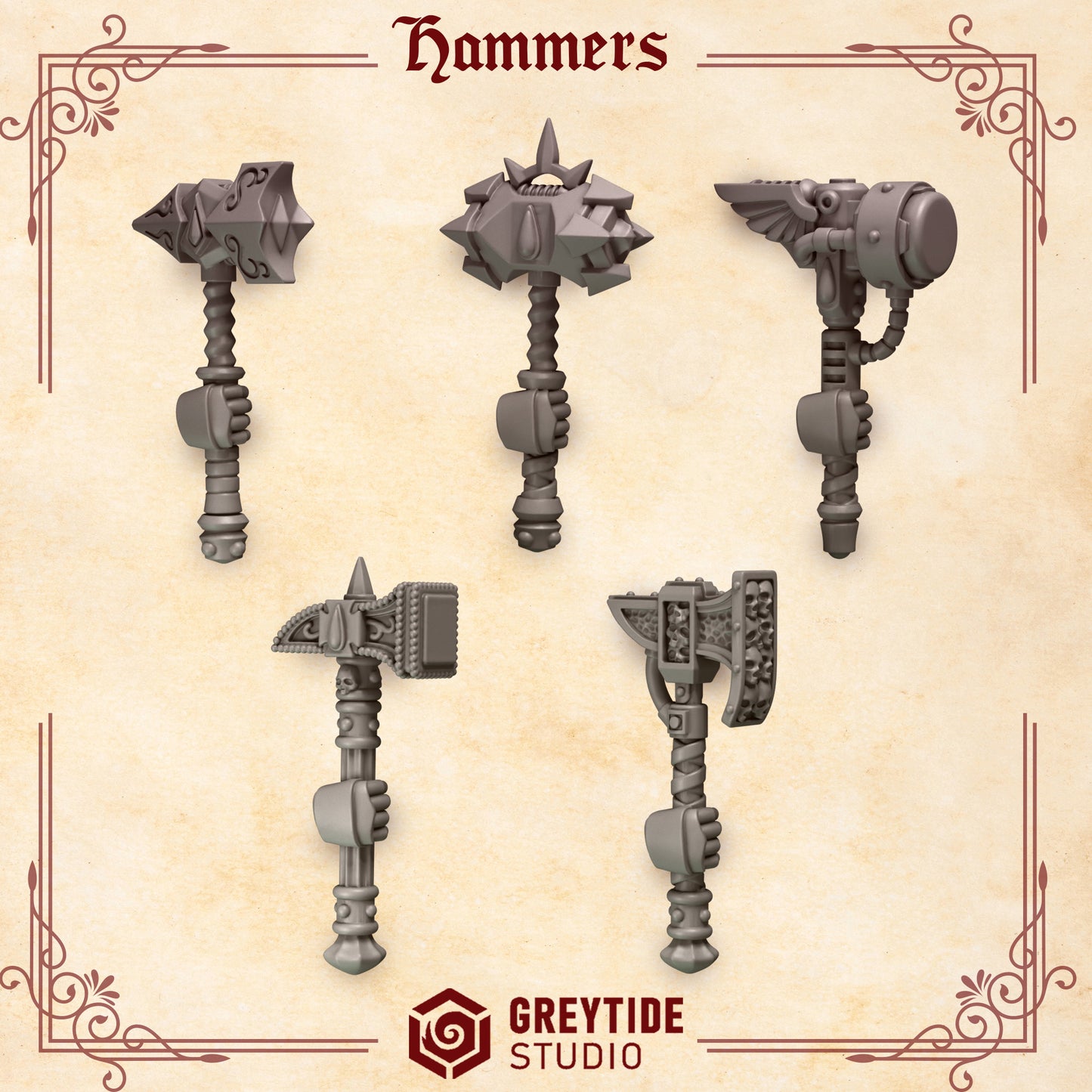 Hammers CL - Arms and Weapons - Bits - GreyTide Studio