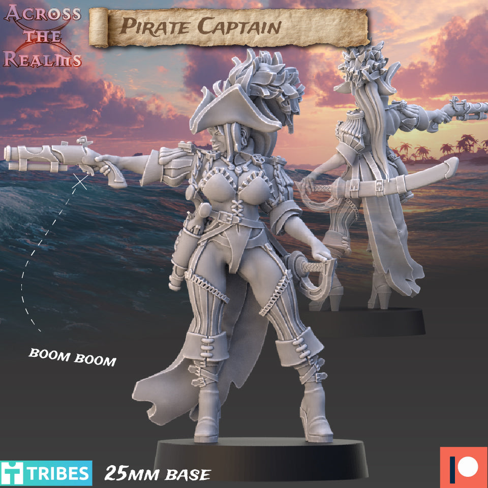 Pirate Captain - Across the Realms 32mm