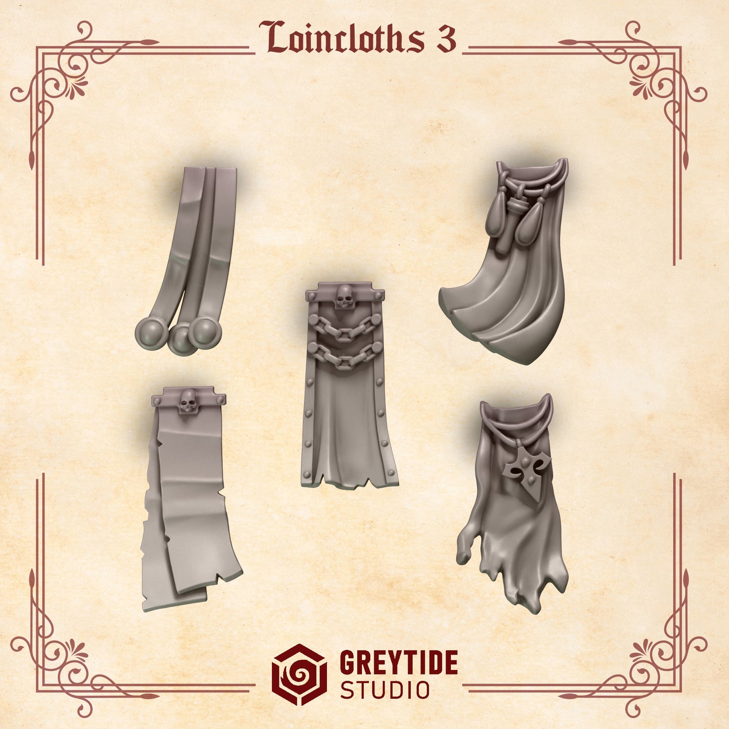Loincloths 3 CL - Bits - GreyTide Studio
