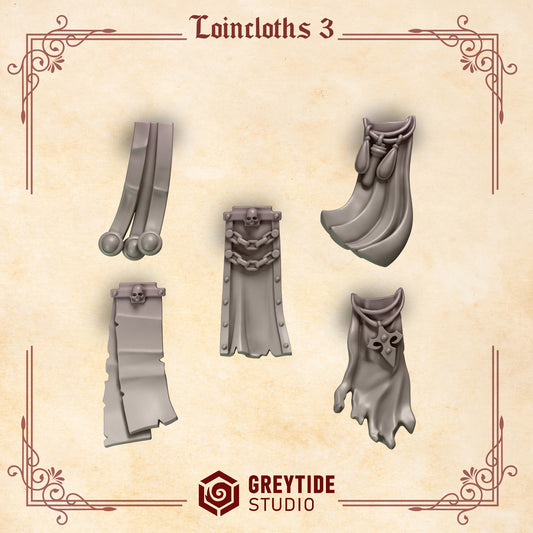 Loincloths 3 CL - Bits - GreyTide Studio