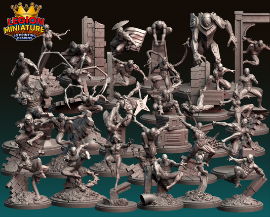 Spiders Megapack (30 Figs) - Legion Miniatures