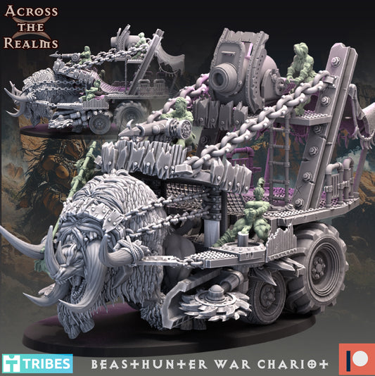 Beast Hunter War Chariot - She-Orc - Across the Realms 32mm