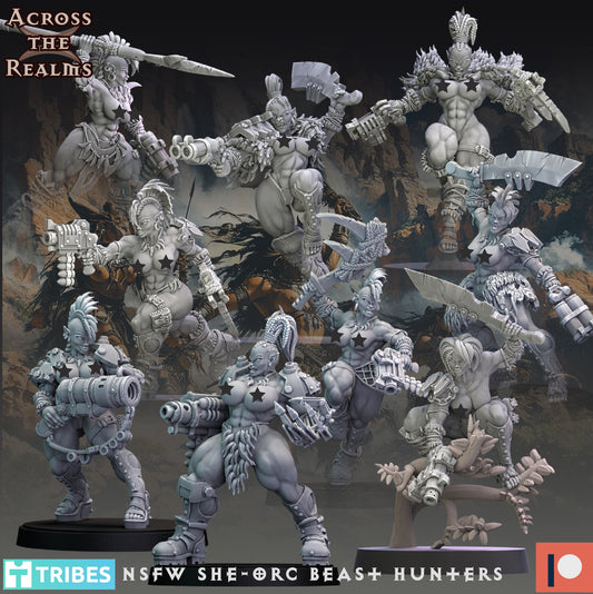 She-Orc Beast Hunters NSFW - Across the Realms 32mm