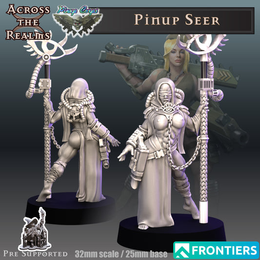 Pinup Seer - Across the Realms 32mm