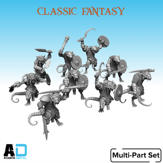 Ratmen Warriors  - Classic Fantasy - Wargames Atlantic