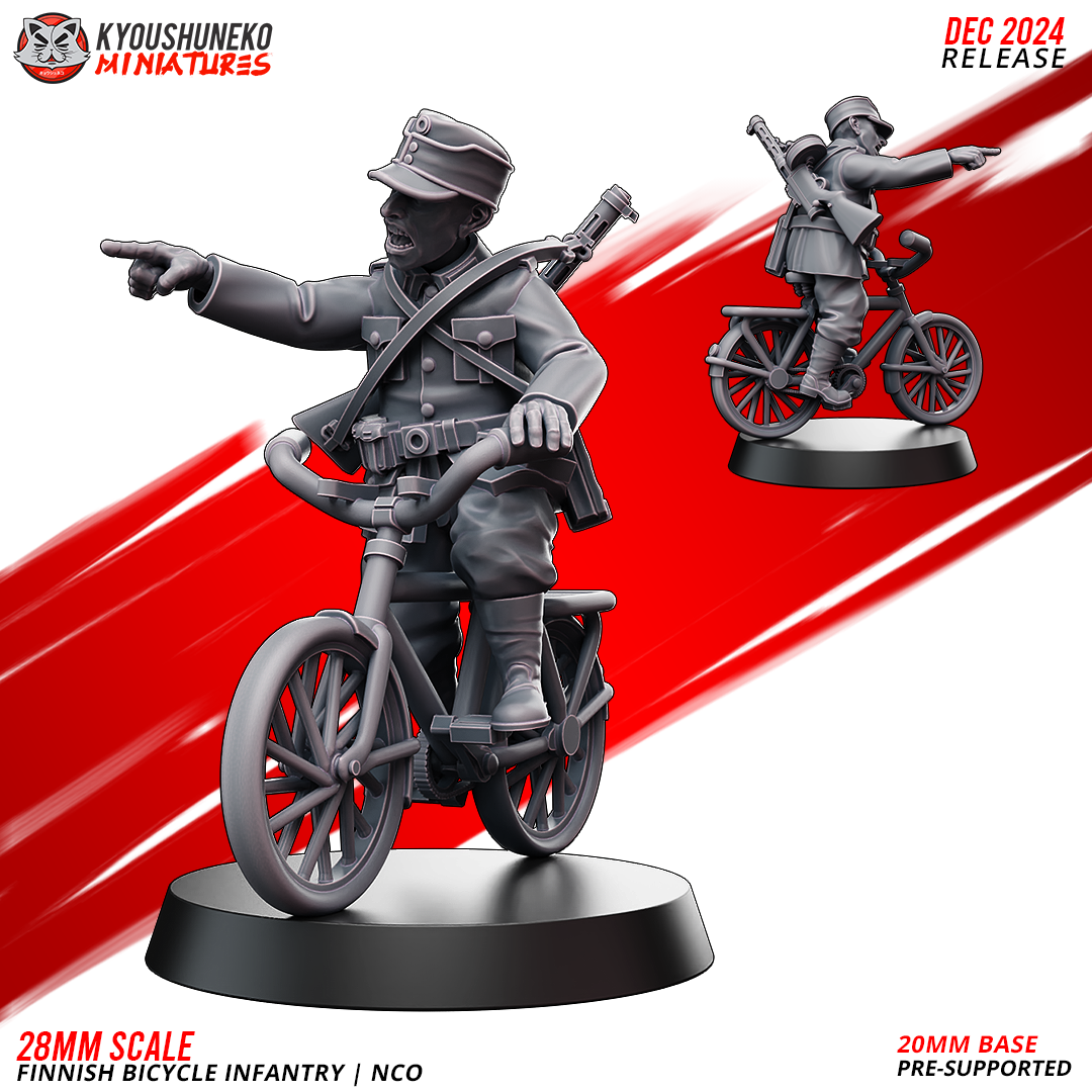 NCO | Finnish Bicycle Infantry ww2 - Kyoushuneko Miniatures