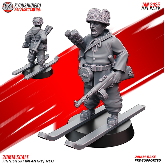 NCO | Finnish Ski Infantry ww2 - Kyoushuneko Miniatures