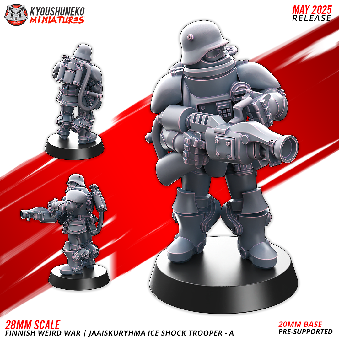 Ice Shock Trooper - A | Finnish Weird War ww2 - Kyoushuneko Miniatures