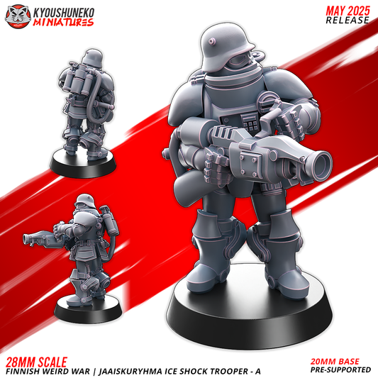 Ice Shock Trooper - A | Finnish Weird War ww2 - Kyoushuneko Miniatures