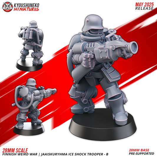 Ice Shock Trooper - B | Finnish Weird War ww2 - Kyoushuneko Miniatures