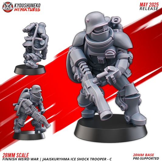 Ice Shock Trooper - C | Finnish Weird War ww2 - Kyoushuneko Miniatures