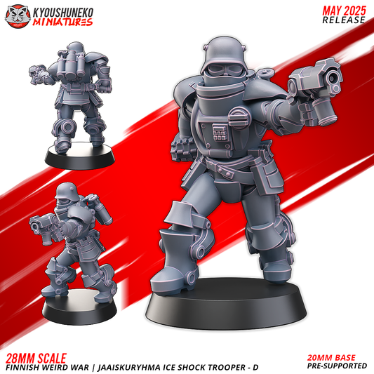 Ice Shock Trooper - D | Finnish Weird War ww2 - Kyoushuneko Miniatures