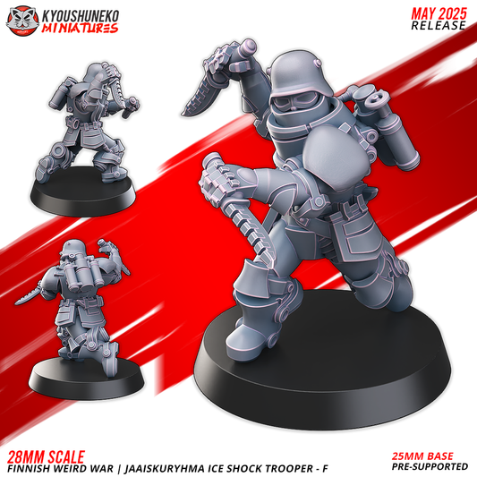 Ice Shock Trooper - F | Finnish Weird War ww2 - Kyoushuneko Miniatures