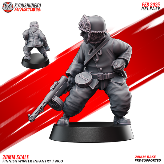 NCO | Finnish Winter Infantry ww2 - Kyoushuneko Miniatures