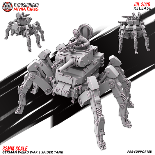German Weird War | Spider Tank ww2 - Kyoushuneko Miniatures