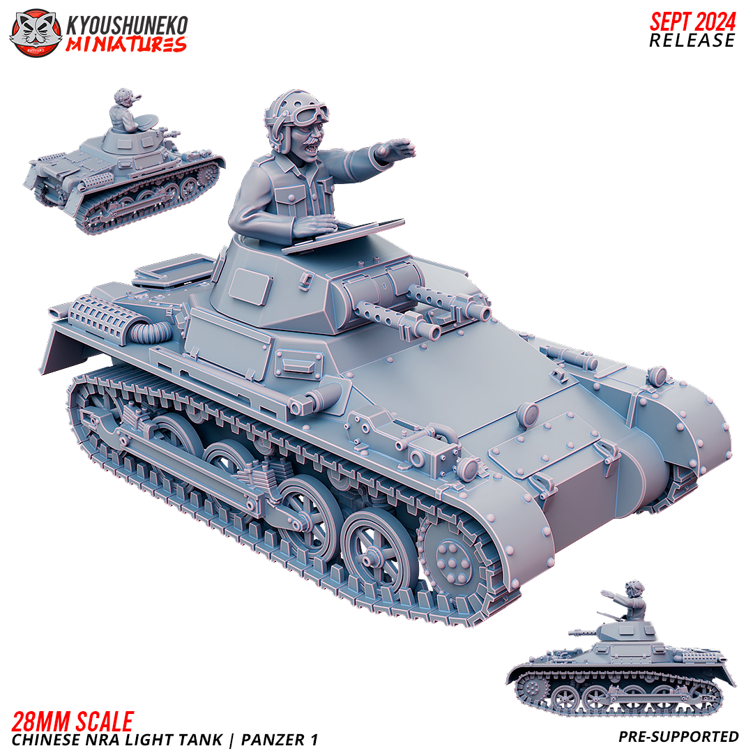 Panzer 1 | Chinese NRA Light Tank ww2 - Kyoushuneko Miniatures