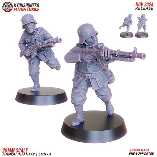 LMG - A | Finnish Infantry ww2 - Kyoushuneko Miniatures