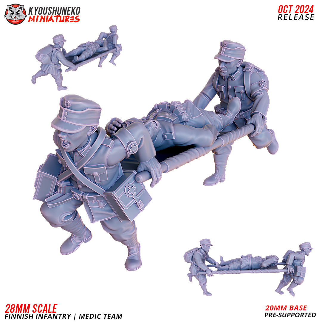 Medic Team | Finnish Infantry - Kyoushuneko Miniatures