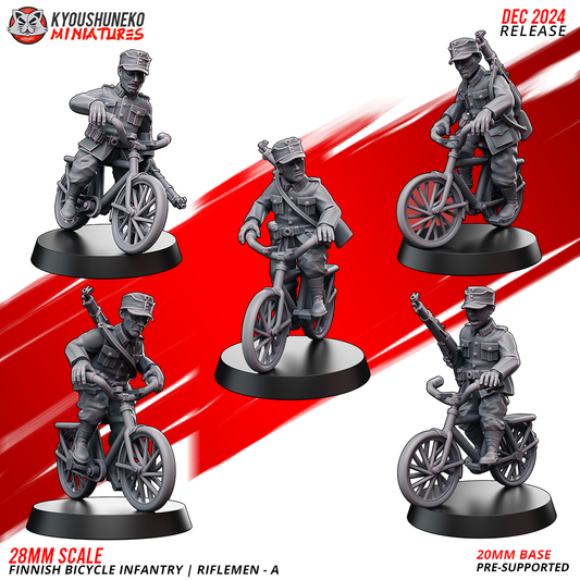 Riflemen - A | FInnish Bicycle Infantry ww2 - Kyoushuneko Miniatures