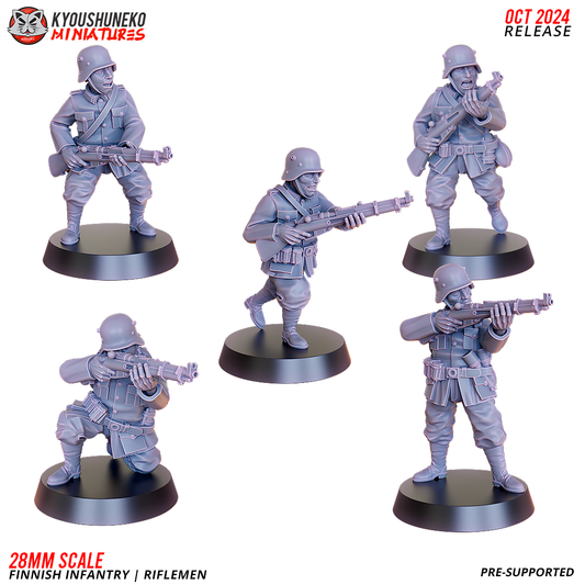 Riflemen - Finnish Infantry ww2 - Kyoushuneko Miniatures