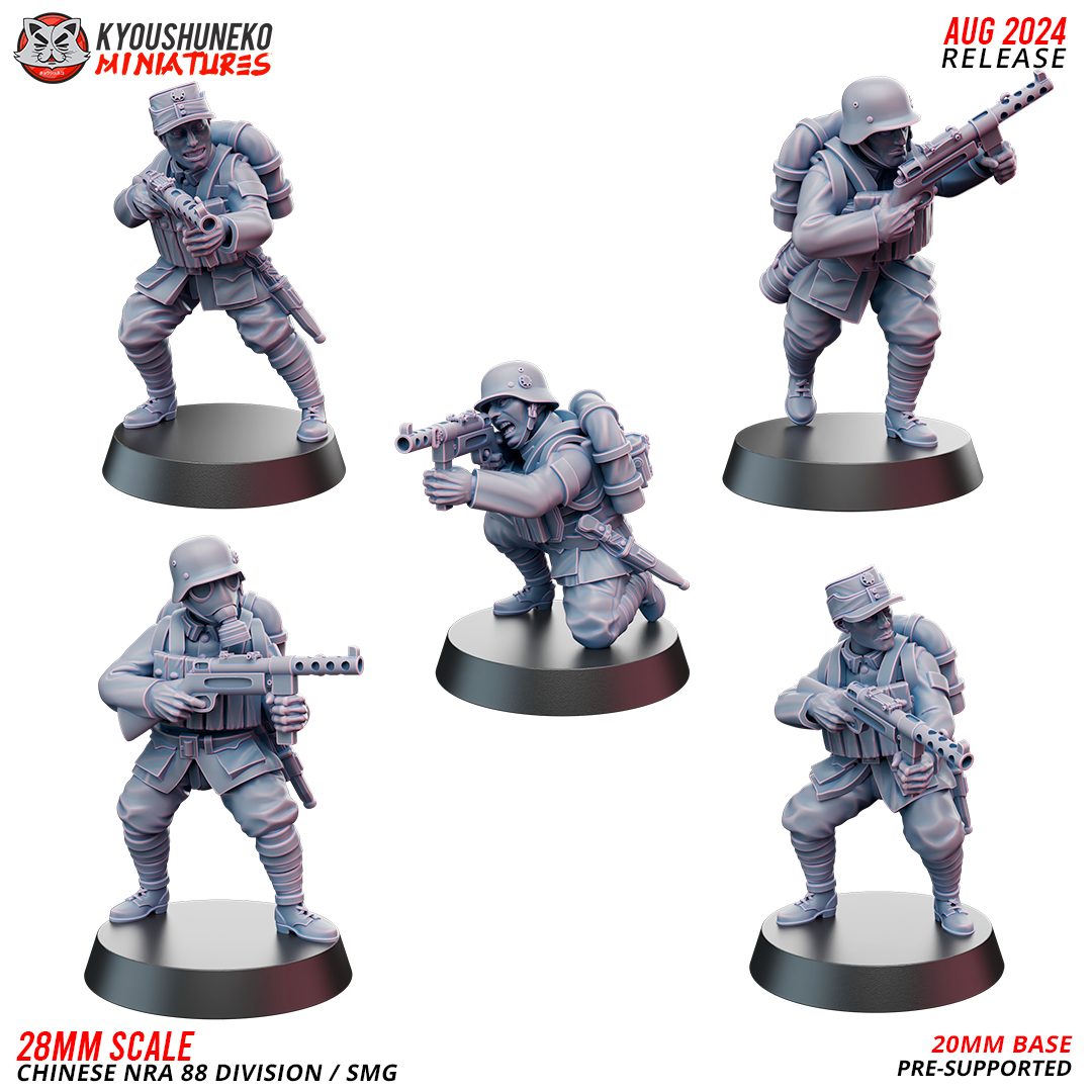 SMG | Chinese NRA German 88 Division ww2 - Kyoushuneko Miniatures