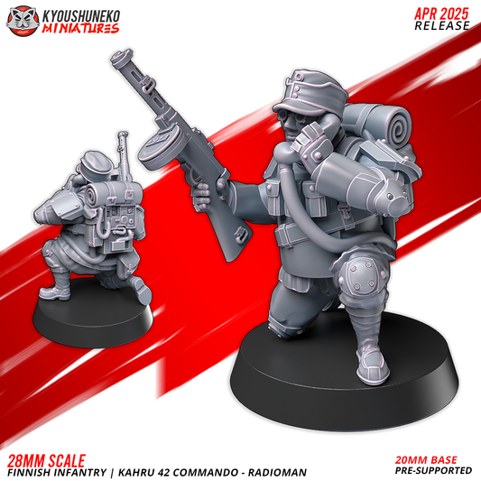 Radioman - Kahru 42 Commando | Finnish Weird War ww2 - Kyoushuneko Miniatures