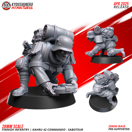 Saboteur - Kahru 42 Commando | Finnish Weird War - Kyoushuneko Miniatures