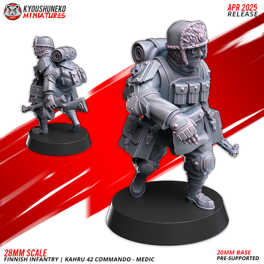 Medic - Kahru 42 Commando | Finnish Weird War ww2 - Kyoushuneko Miniatures