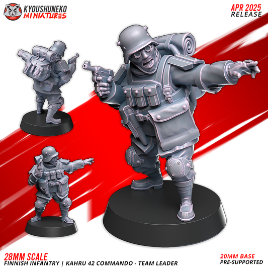 Team Lead - Kahru 42 Command | Finnish Weird War ww2 - Kyoushuneko Miniatures