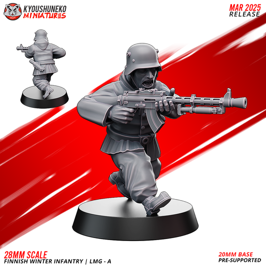 LMG - A | Finnish WInter Infantry ww2 - Kyoushuneko Miniatures