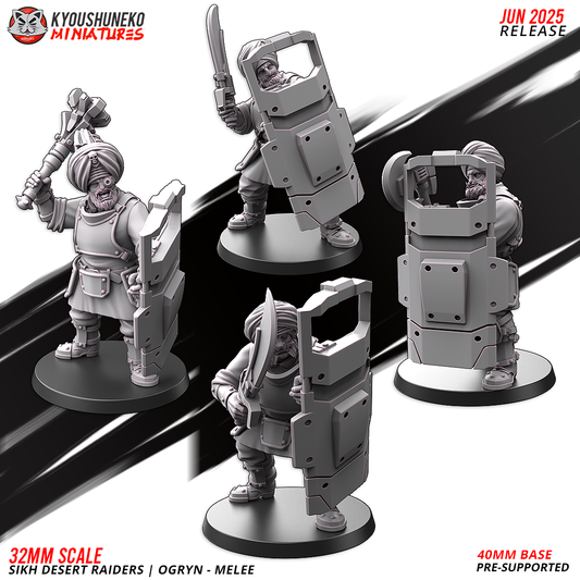 Sikh Desert Raiders | Ogryn - Melee - Kyoushuneko Miniatures