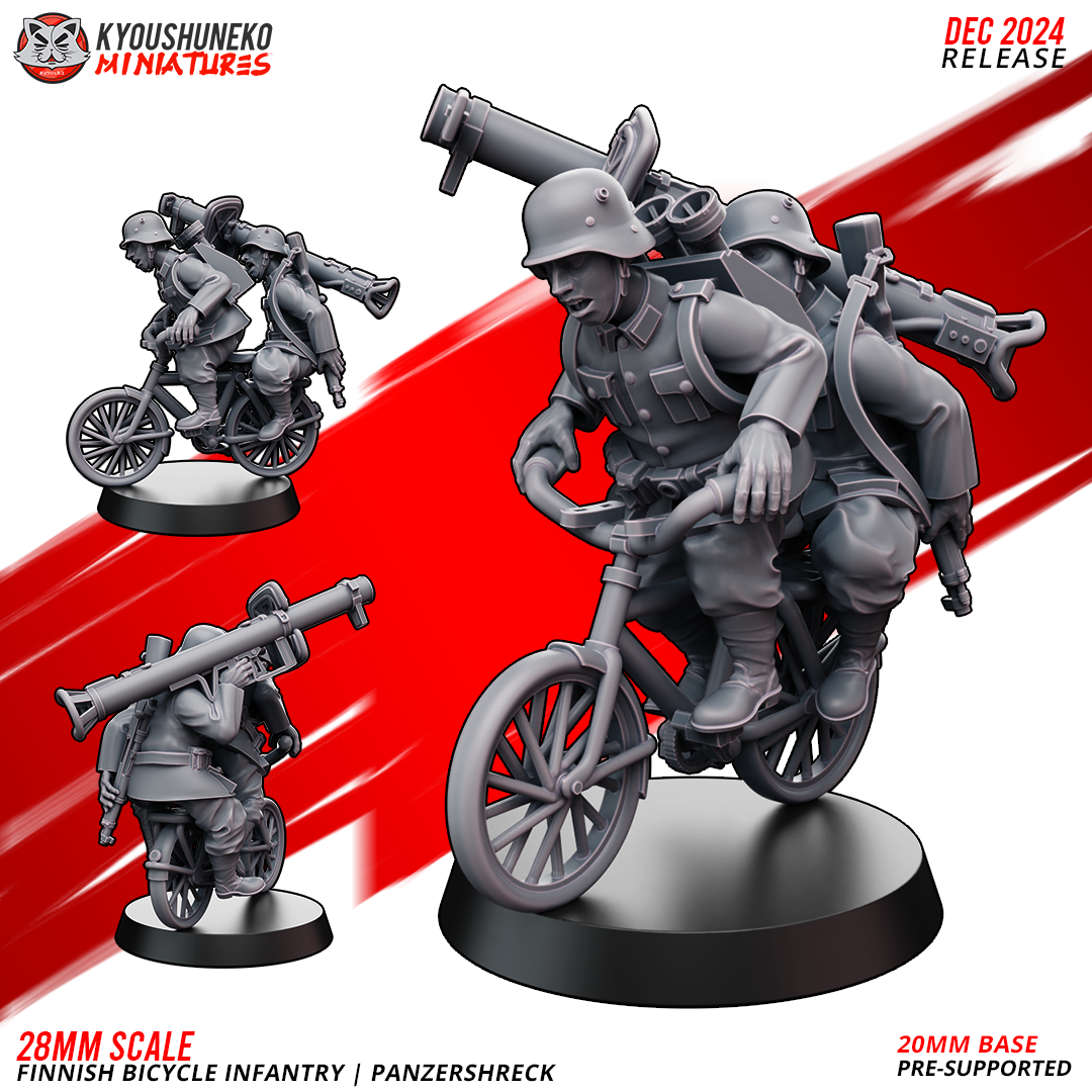 Panzershreck | Finnish Bicycle Infantry ww2 - Kyoushuneko Miniatures