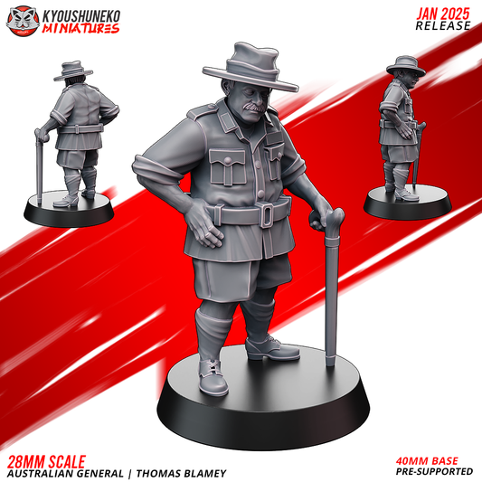Thomas Blamey | Australian General ww2 - Kyoushuneko Miniatures