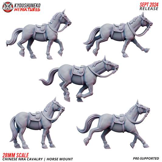 Horse Mount | Chinese NRA Cavalry - Kyoushuneko Miniatures