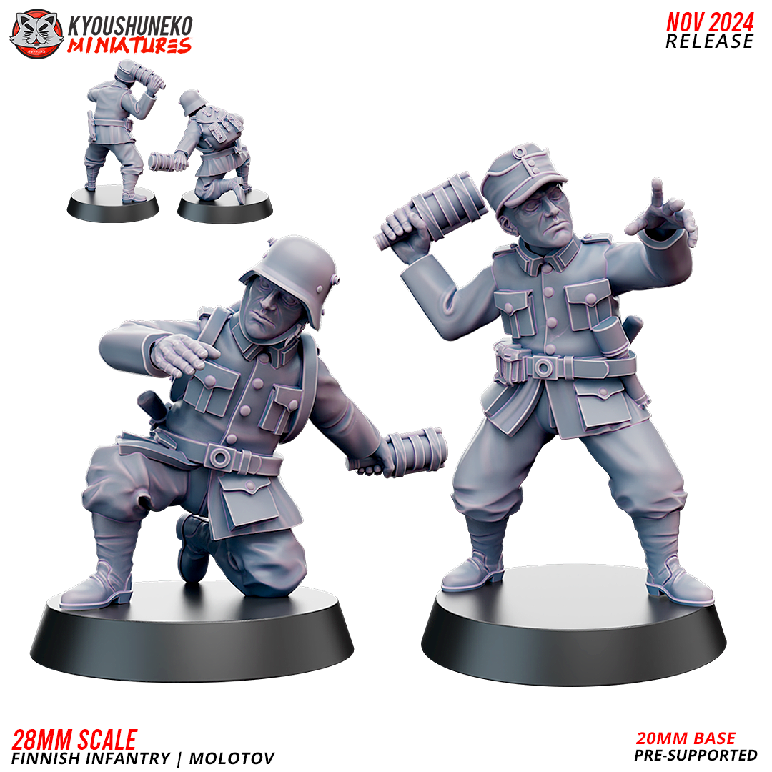 Molotov | Finnish Infantry ww2 - Kyoushuneko Miniatures