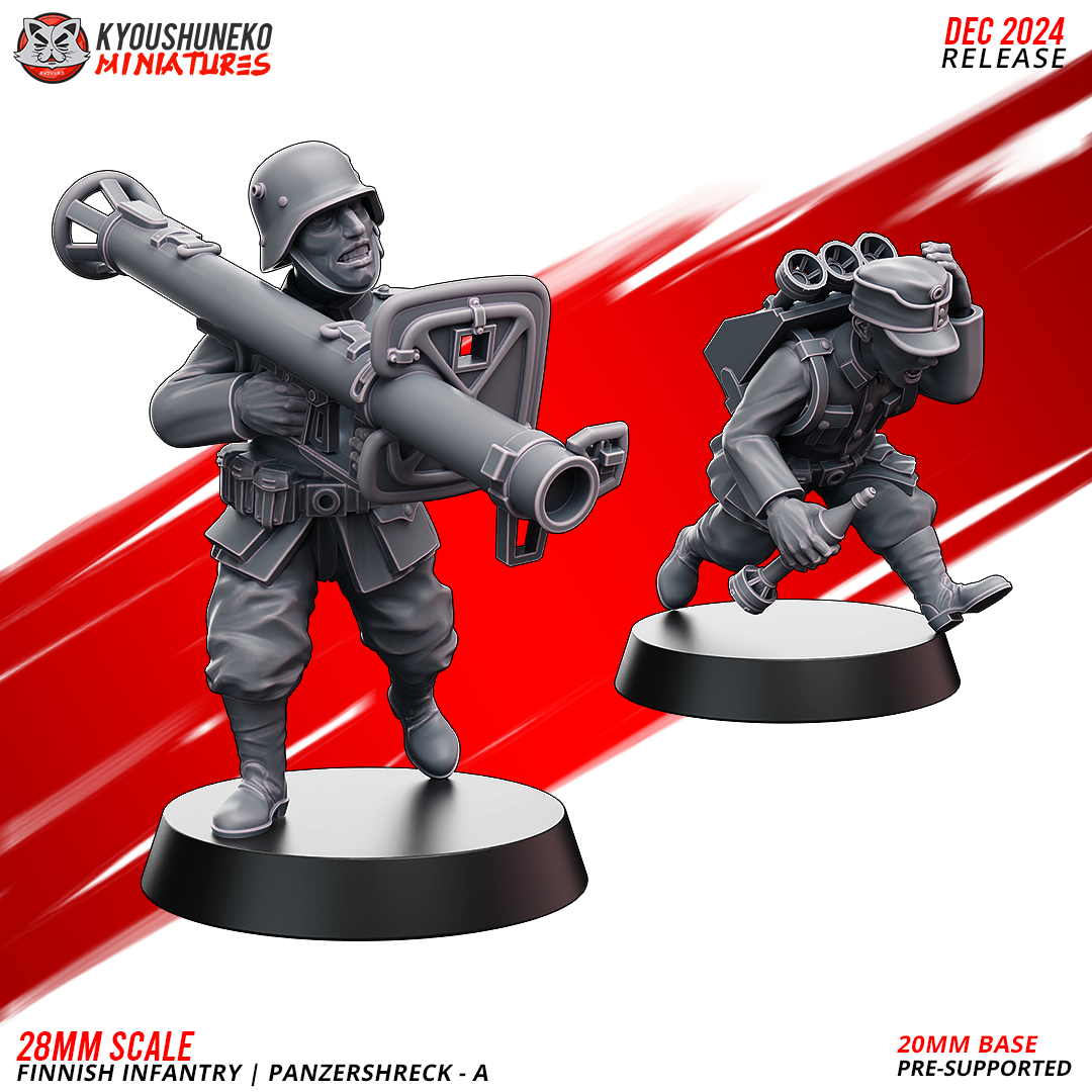 Panzershreck - A | Finnish Infantry ww2 - Kyoushuneko Miniatures