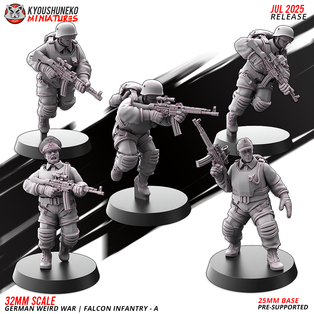 German Weird War | Falcon Infantry - A ww2 - Kyoushuneko Miniatures
