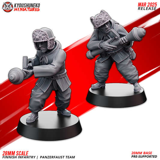 Panzerfaust Team | Finnish Winter Infantry ww2 - Kyoushuneko Miniatures