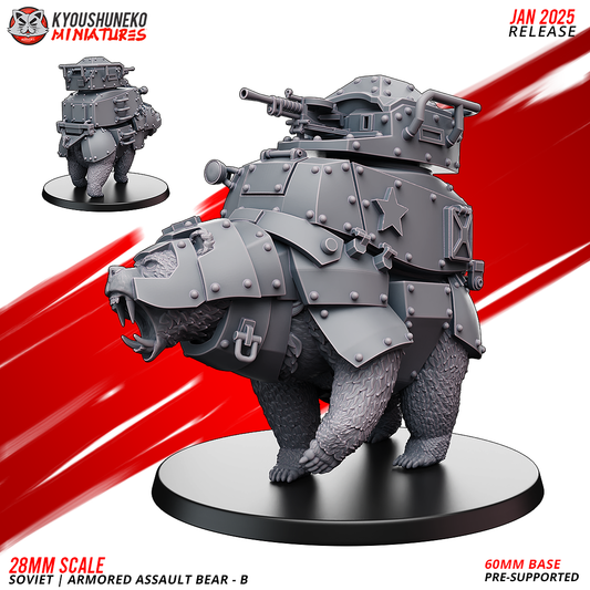 Armored Assault Bear - B | Soviet ww2 - Kyoushuneko Miniatures