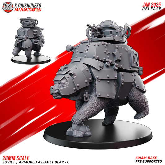 Armored Assault Bear - C | Soviet ww2 - Kyoushuneko Miniatures