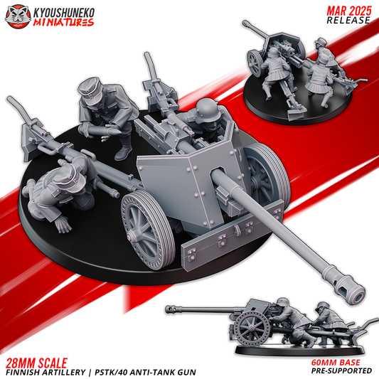 PSTK/40 Anti-Tank Gun | Finnish Artillery ww2 - Kyoushuneko Miniatures