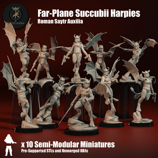 Roman Saytr Auxilia Far-Plane Succubii Harpies - ThatEvilOne - 28mm
