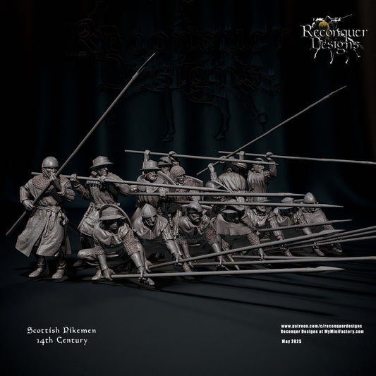 14th century Scottish Pikemen - Reconquer Designs