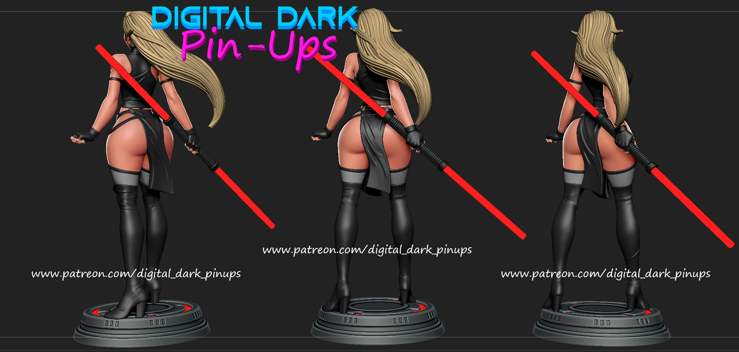 Sith Girl - Digital Dark Pin-ups